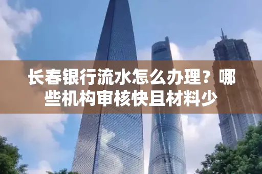 长春银行流水怎么办理？哪些机构审核快且材料少